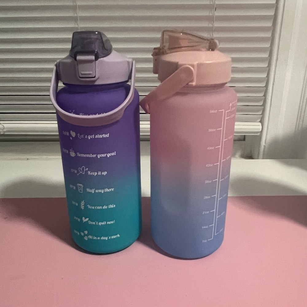 Gradient Water Bottles - Purple and Blue